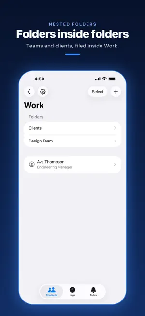 Contacts in Folders screenshot 2