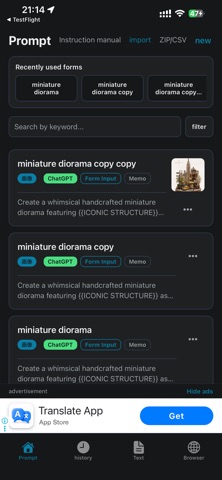 PromptClip (c042b4) Screenshot 1 of 10