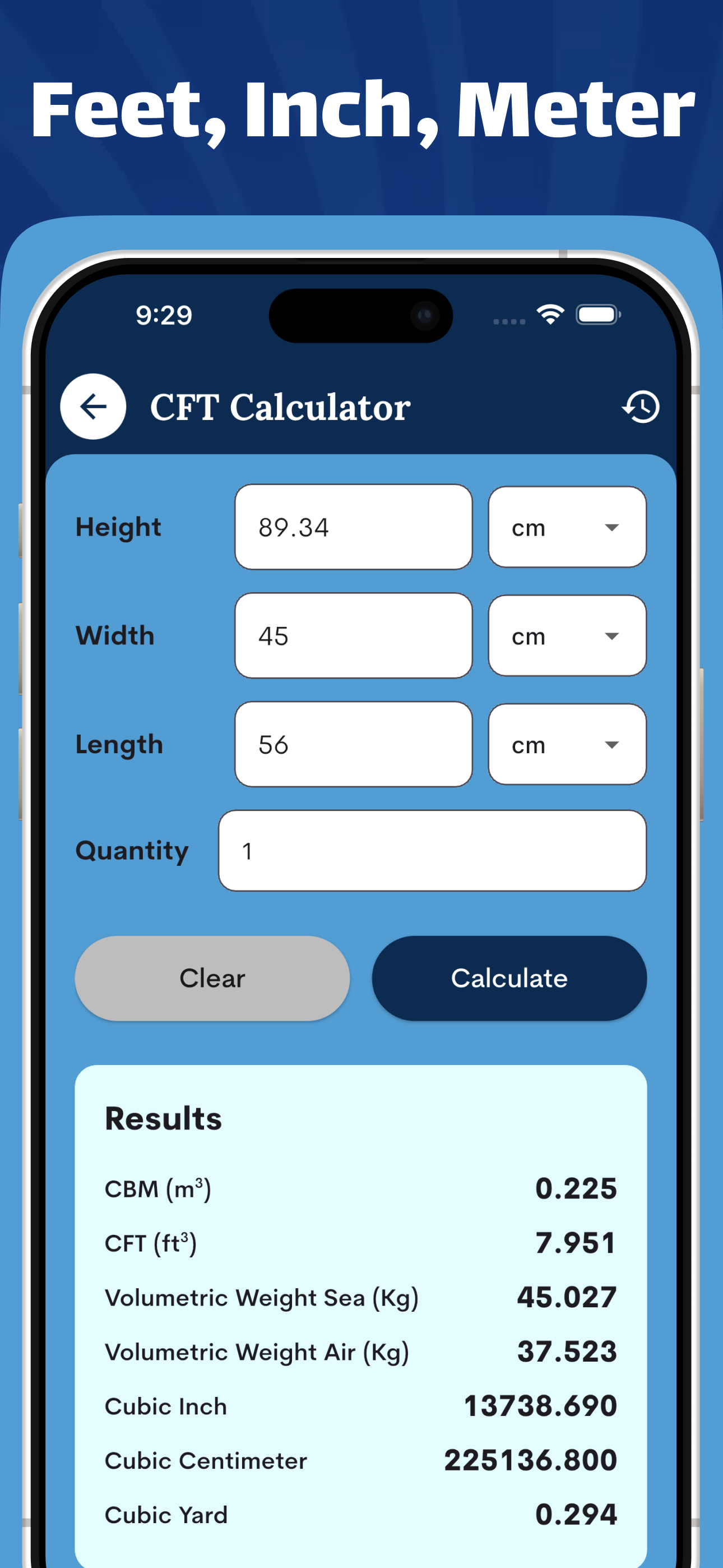 CFT Calculators - Cubic feet screenshot 4