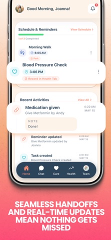 Hyey: Family Caregiver App iPhone screenshot