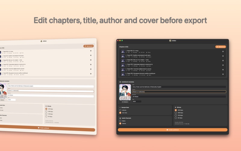 M4Bot - MP3 to M4B Converter screenshot