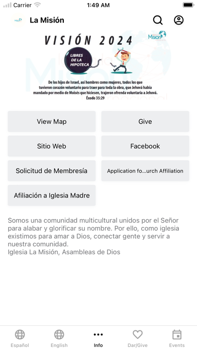 Iglesia La Misión Screenshot