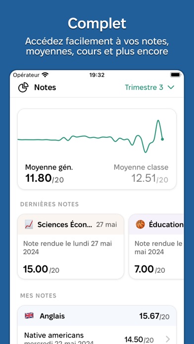 Screenshot #2 pour Papillon : l'appli scolaire