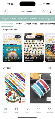 Sam's Bead Shop iPhone screenshot