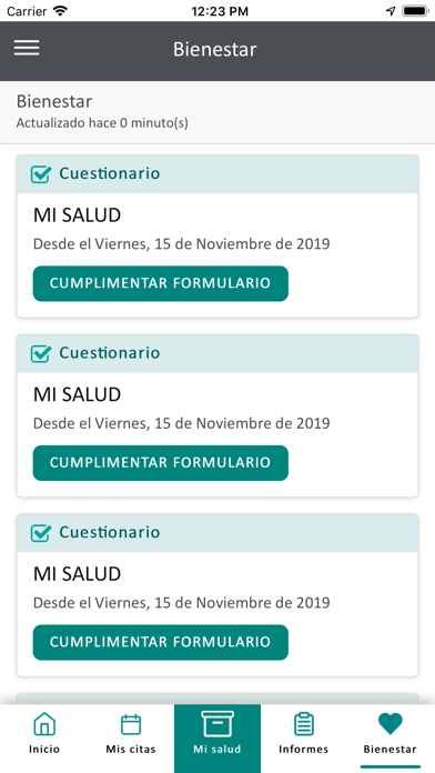 Fundación Jimenez Díaz Screenshot