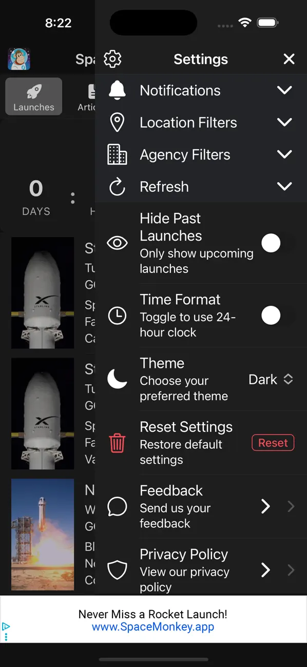 Screenshot #2 pour Space Launch Schedule