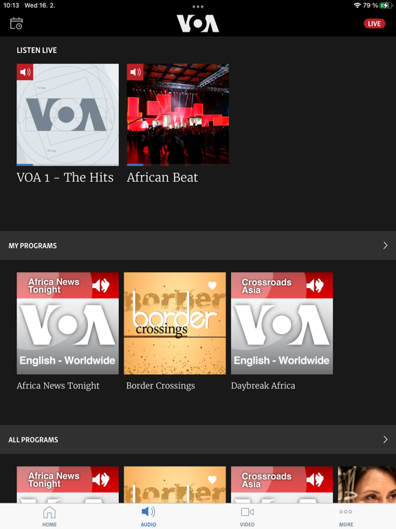 VOA iPad screenshot 4 - News app