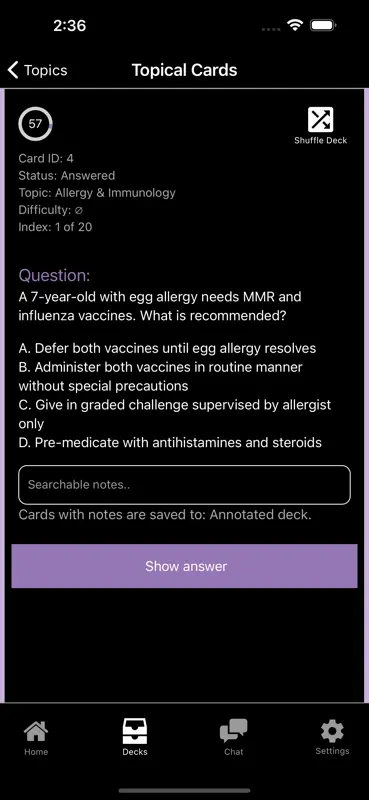 LMCC MCCQE1 Q-Bank screenshot 4 of 8