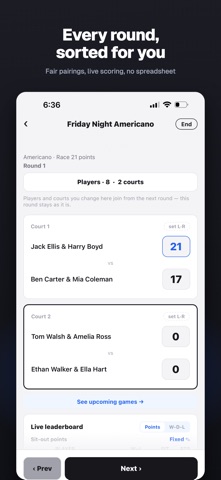 Athlopadel iPhone screenshot 1