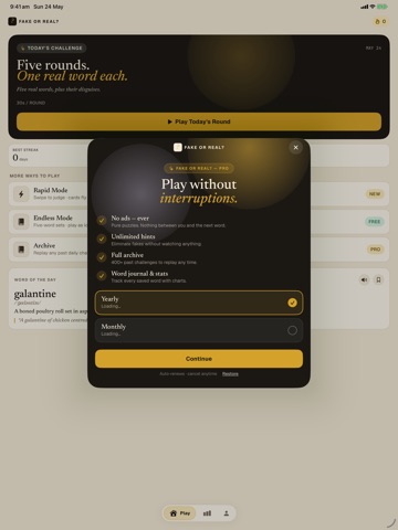 Fake or Real iPad screenshot