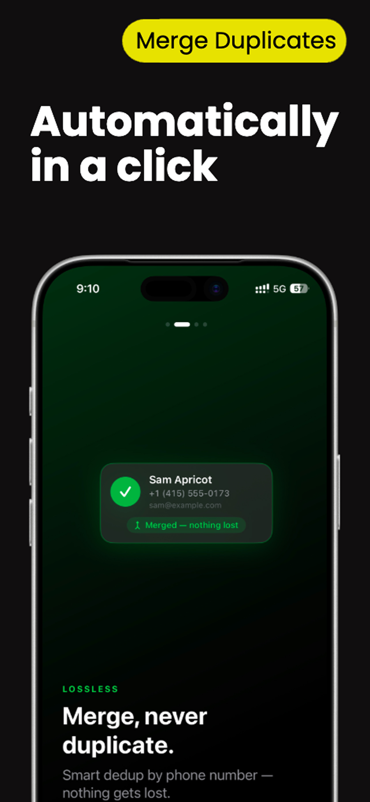 Address Book Backup - vMerge screenshot 2