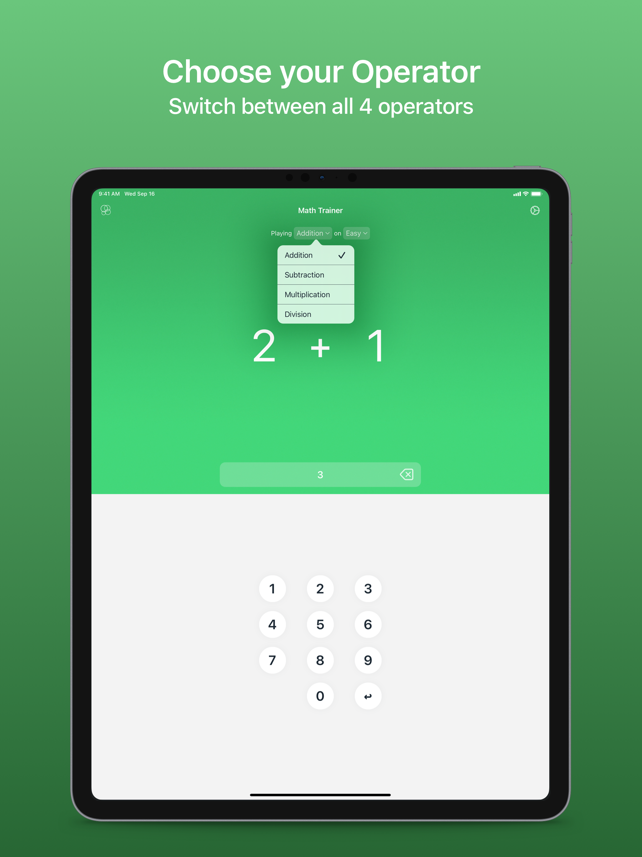 Math Trainer - Quick Questions Screenshot