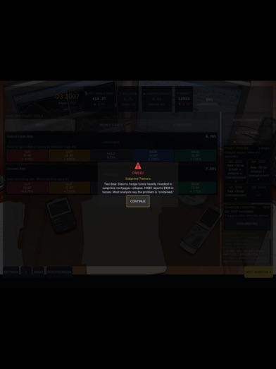 Federal Reserve Simulator screenshot 3