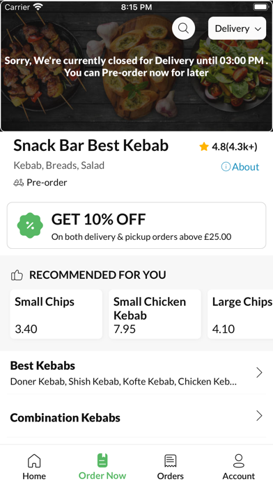 Snack Bar Best Kebab Screenshot