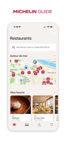 Le Guide MICHELIN iPhone screenshot 1