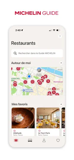 Capture d'écran de Le Guide MICHELIN sur iPhone 1