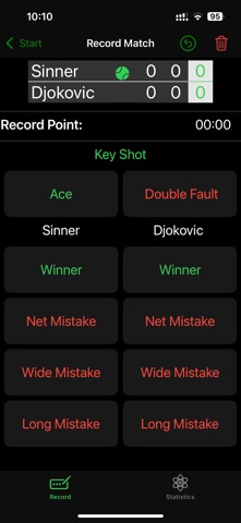 Tennis Track screenshot