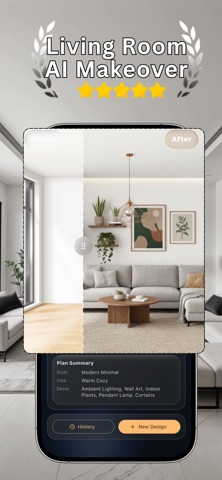 AI Livingroom Makeover Planer screenshot