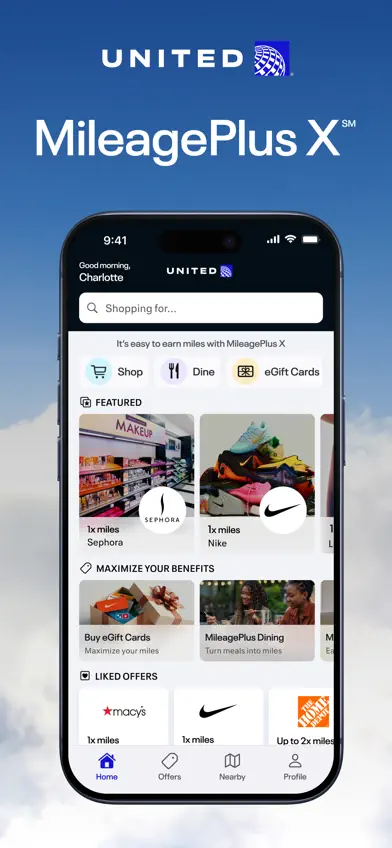 MileagePlus X screenshot 1