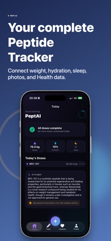 Pept AI — GLP1 Log & Tracker Screenshot 1 of 7