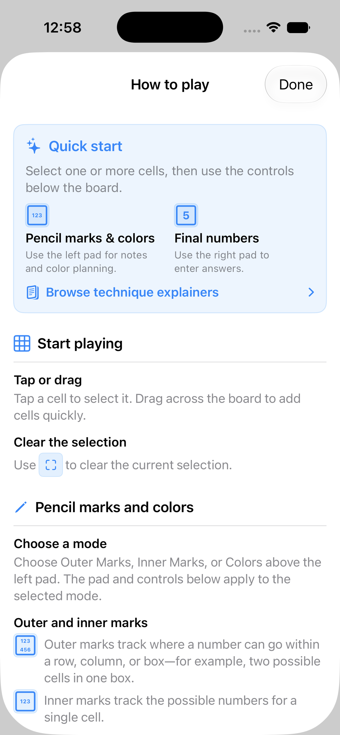 Pencilmark Sudoku screenshot 6