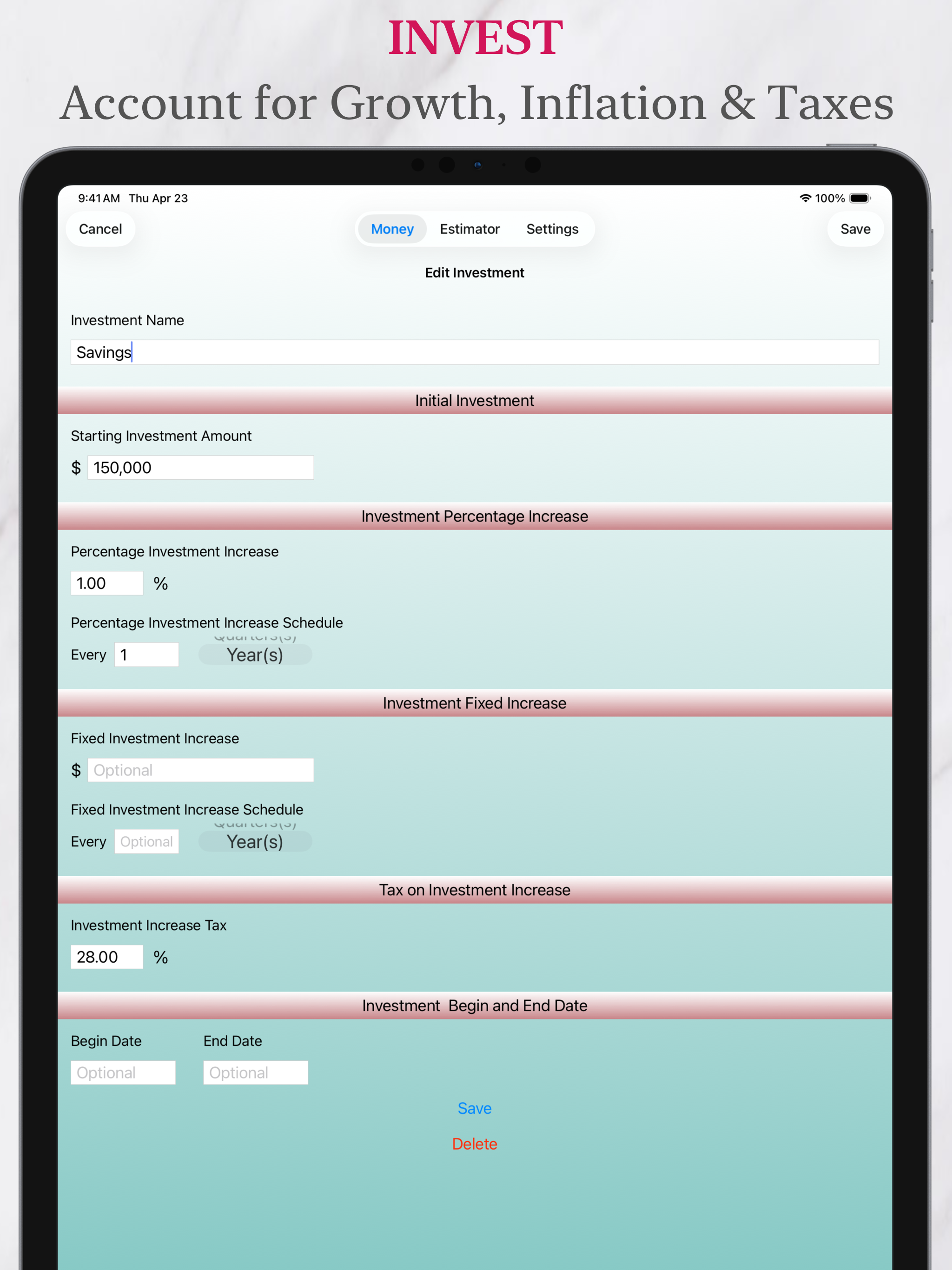 Retirement Estimator screenshot 16