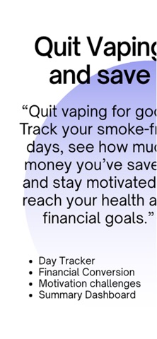 Quit Vaping and Save iPhone screenshot