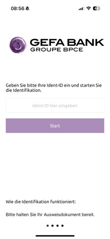 GEFA Ident&Sign app screenshot