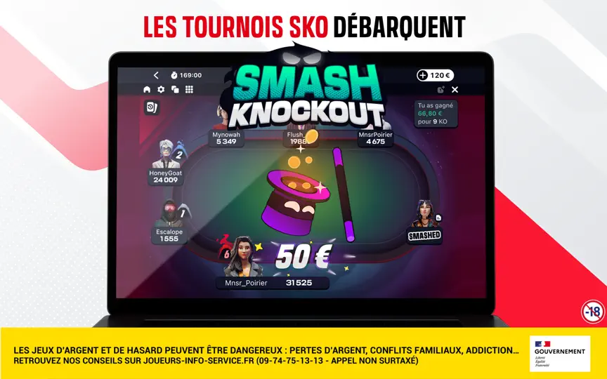 Capture d'écran de Betclic Poker sur iPhone 2