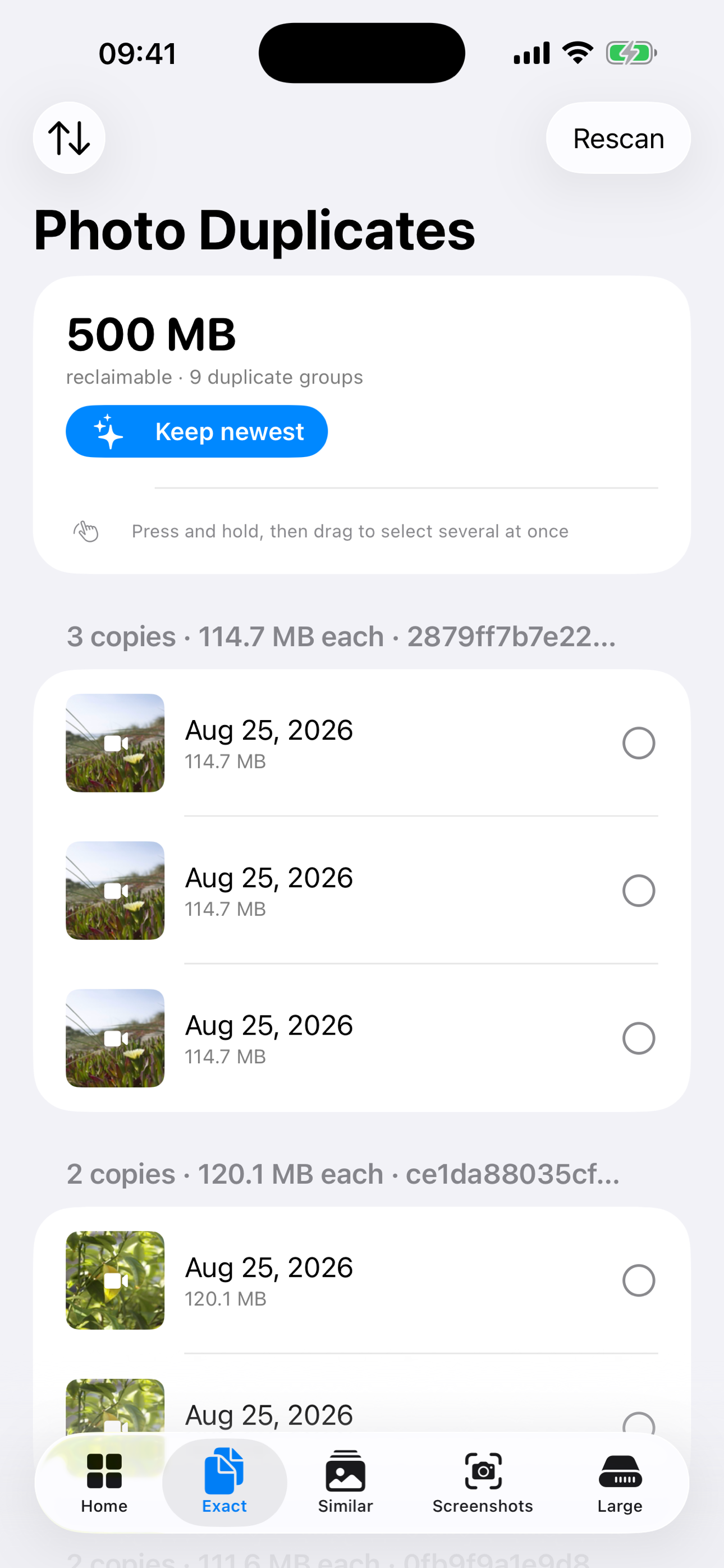 DupFinder screenshot 2