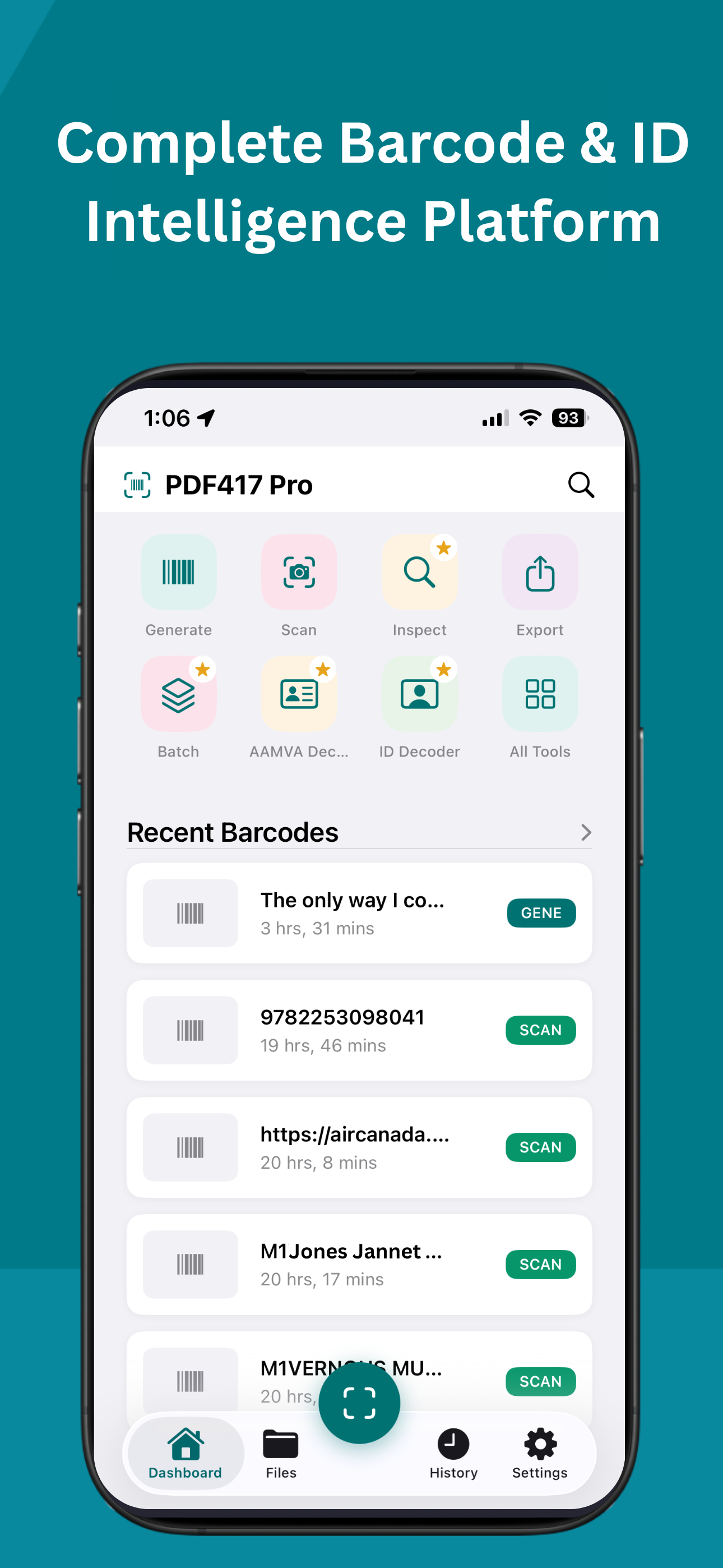 PDF417 Pro: Scan & Generate
