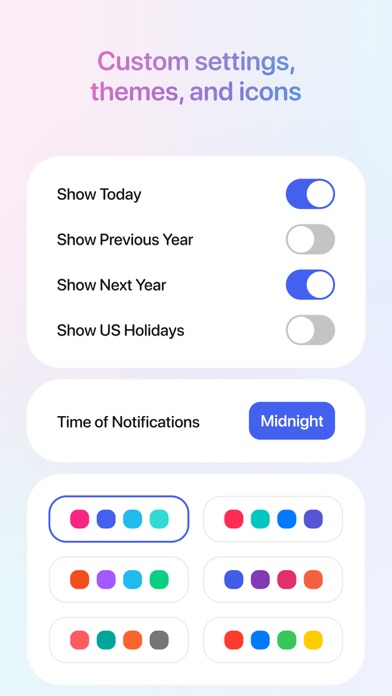 Every Year Calendar Screenshot