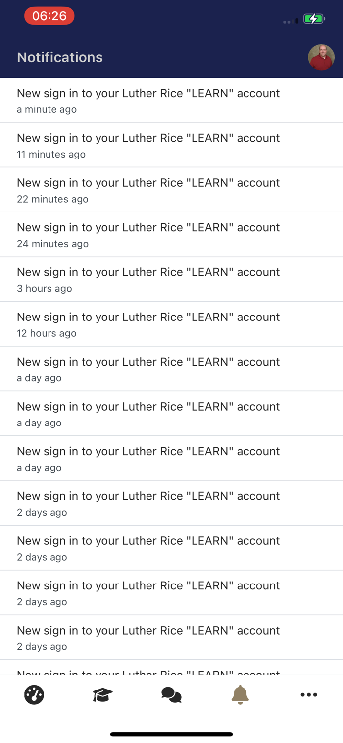 Luther Rice Moodle App