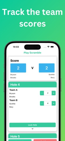 Golf Scramble Scorecard Screenshot 6 of 9