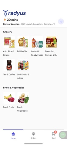 Radyus: Groceries & more iPhone screenshot