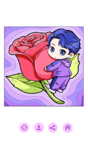 Chibi Idol Coloring by Number screenshot 4