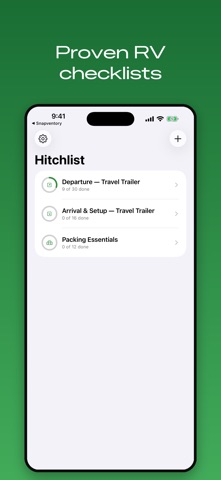 Hitchlist: RV Checklists screenshot