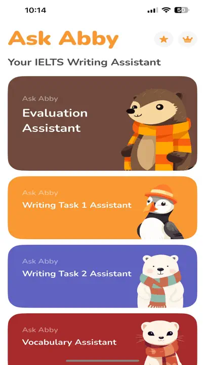 Ask Abby - IELTS Assistant iPhone Ekran Görüntüsü 1