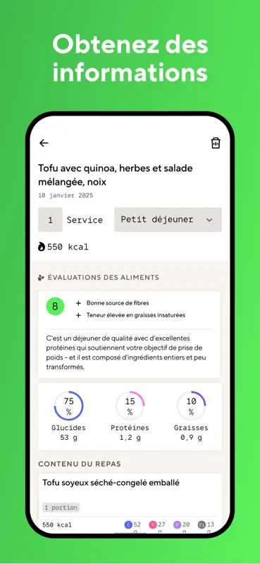 Lifesum: Compteur de Calories screenshot 4 of 8