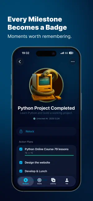 Life Unlocked: Goals & Badges screenshot 2
