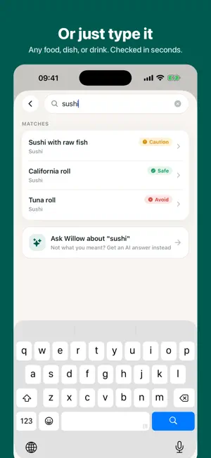 Willow: Pregnancy Food Scanner screenshot 4