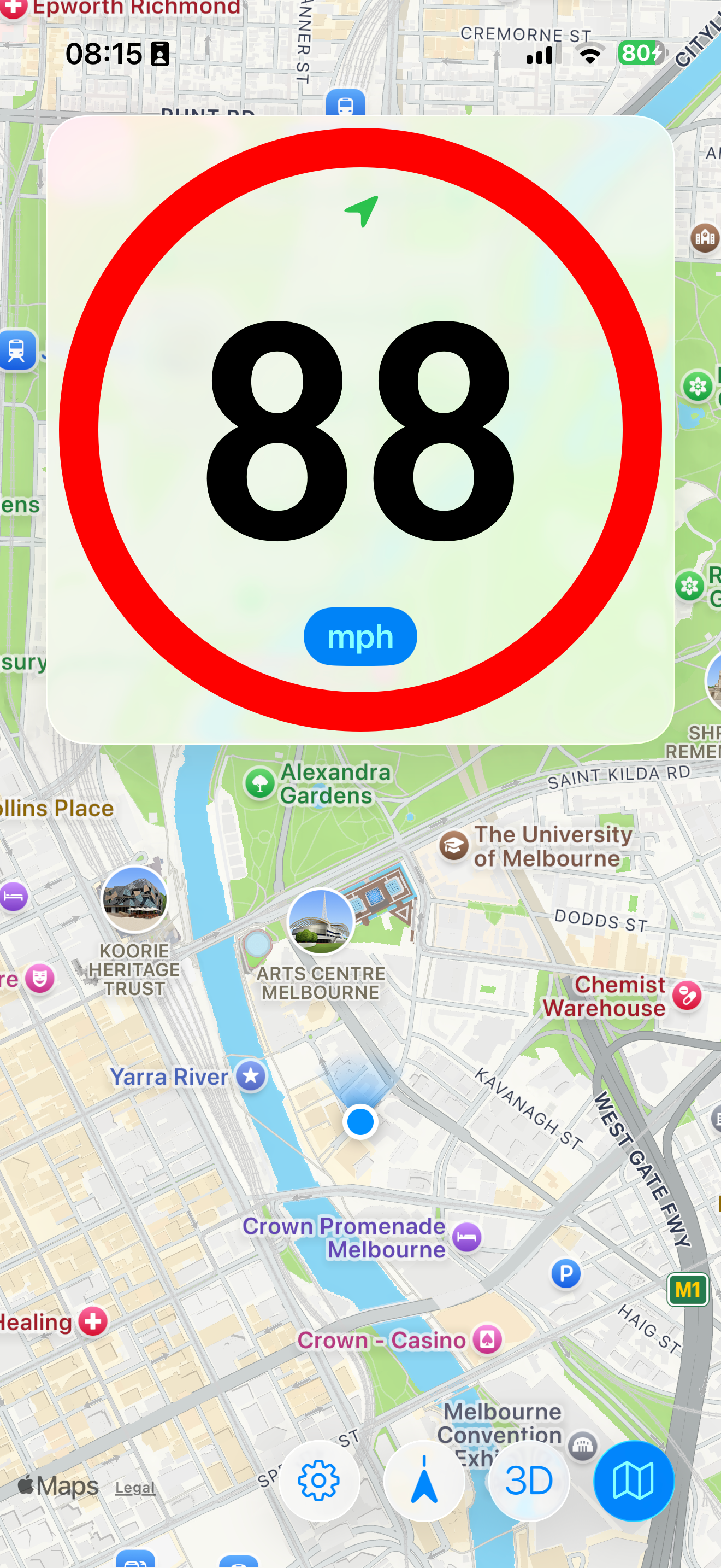 Speedlimit 88 GPS Speedometer