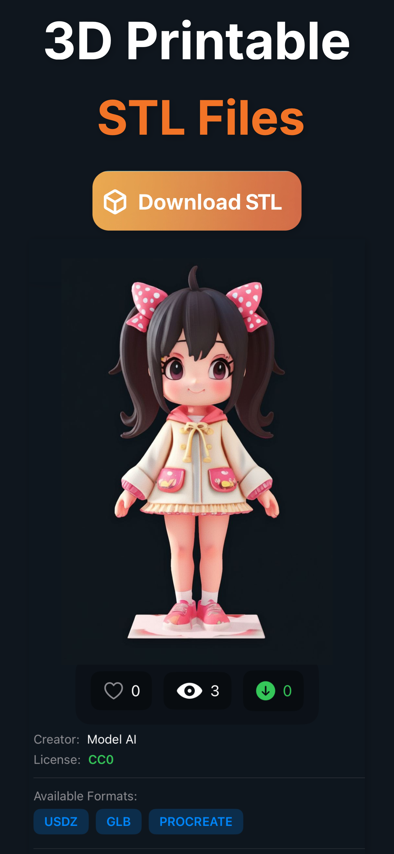 Remeshy: AI 3D Printables