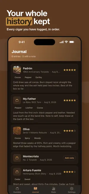 Humidor Ledger: Cigar Log screenshot 4