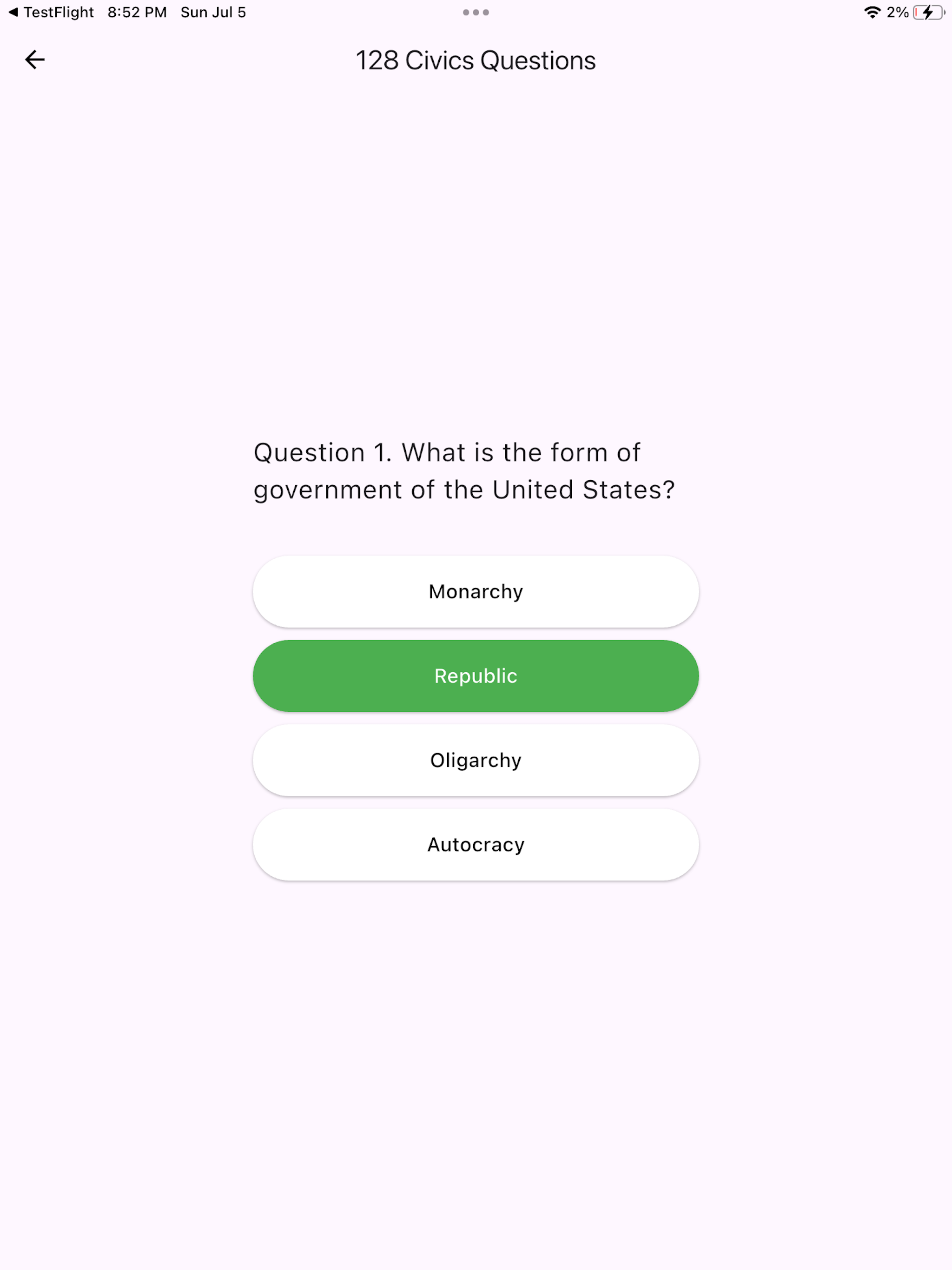 U.S. Citizenship Test Audio screenshot 6