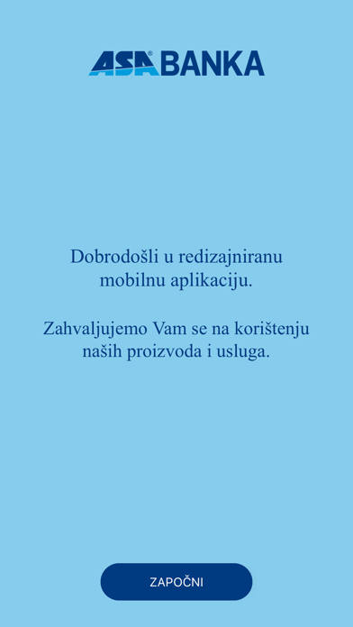 Screenshot #1 pour ASA Banka Mobile Banking