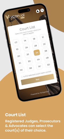 Vconsol-Tribunals screenshot