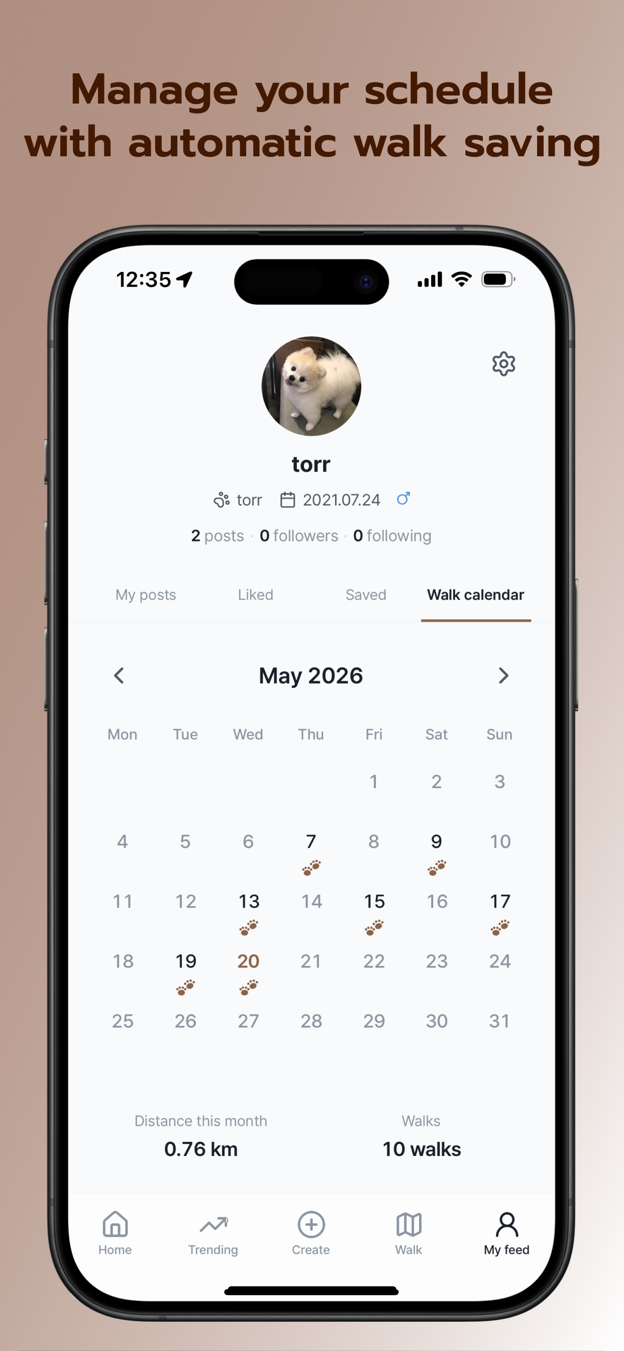 Beyourpet - Pet diary Dog walk screenshot 4