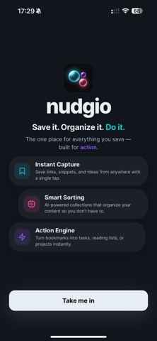 nudgio: Save, Organize, Do It Screenshot 10 of 10