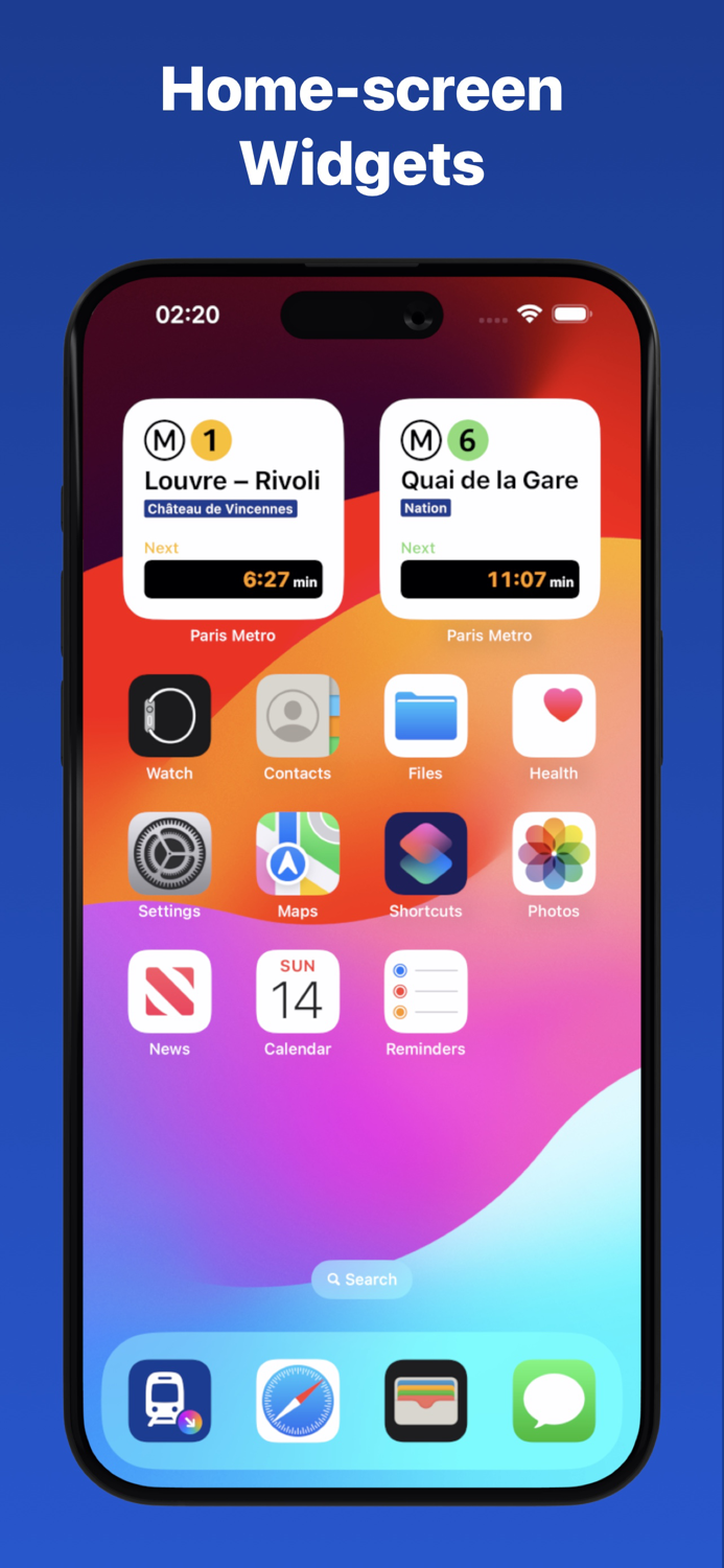 Paris Metro - Train Countdown